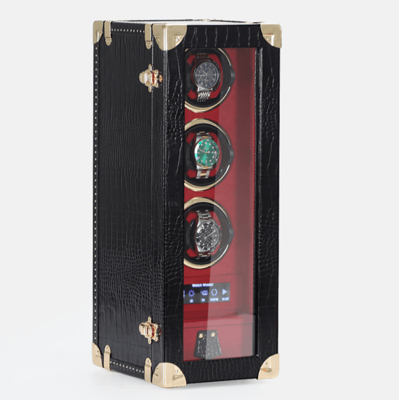 Triple Automatic Watch Winder with Storage