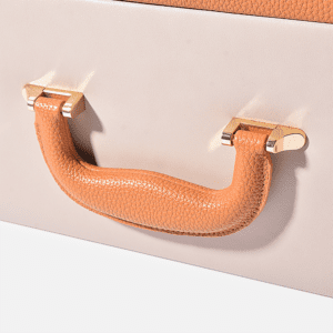 Gray PU Leather Decorative Storage Trunks