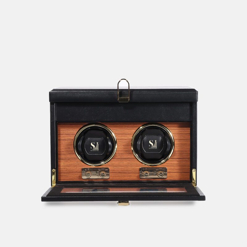 Double Automatic Watch Winder with Storage