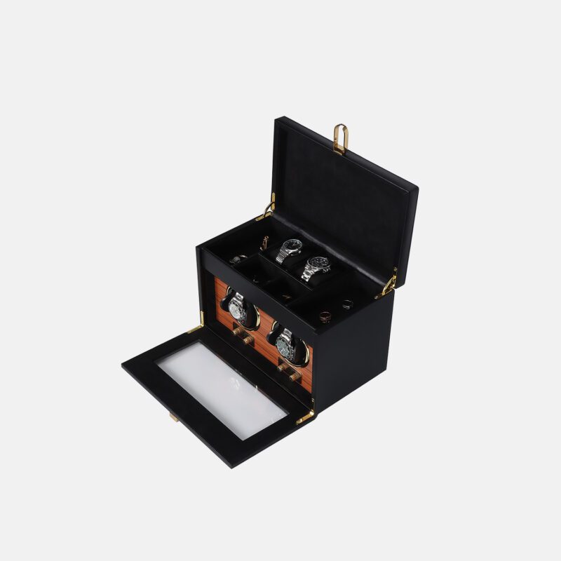 Double Automatic Watch Winder with Storage