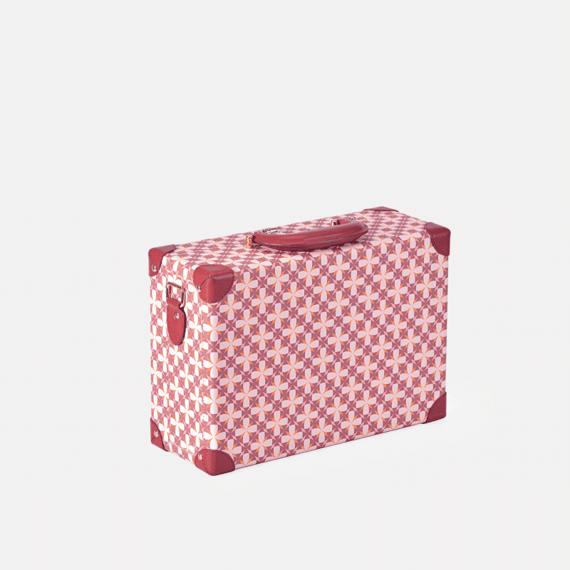 Mini Charming Pink Retro Suitcase Leather Case