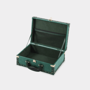 Green Crocodile Grain PU Leather Trunk