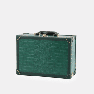 Green Crocodile Grain PU Leather Trunk