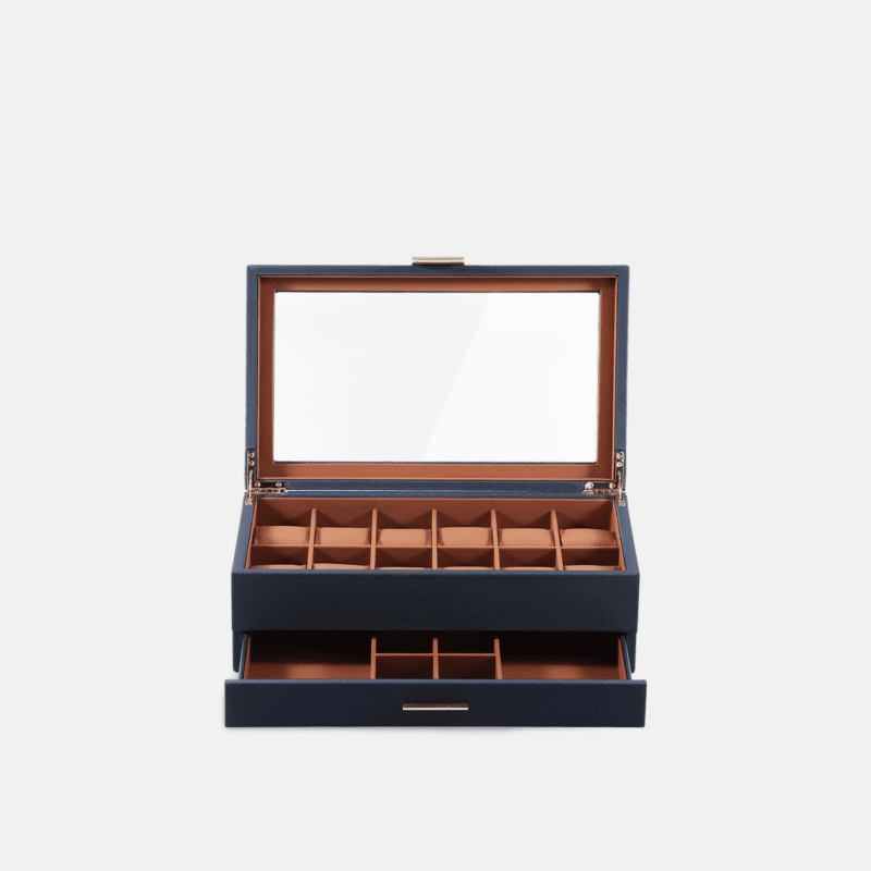 12 Piece Watch Box with Drawer
