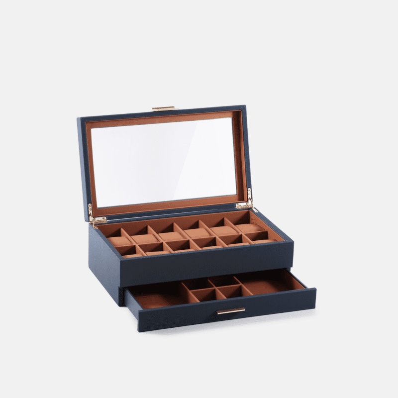 12 Piece Watch Box with Drawer