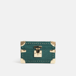 Green Double Watch Box Crocodile Print Leather Case Series