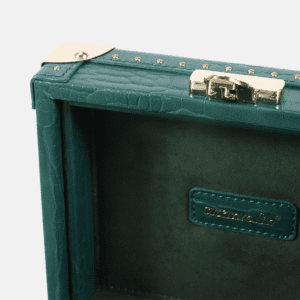 Green Double Watch Box Crocodile Print Leather Case Series