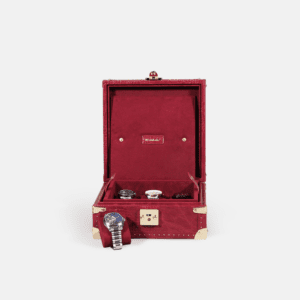 Red 6 Piece Watch Box Crocodile Print Leather Case Series