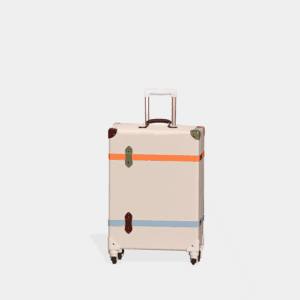 360° Spinner Colorful Leather Travel Trunk