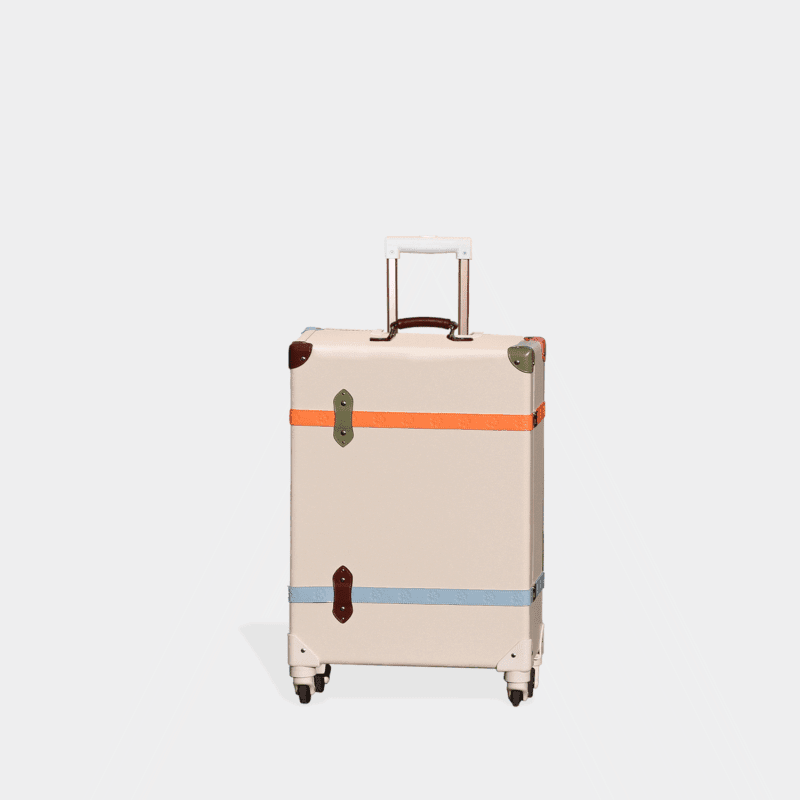 360° Spinner Colorful Leather Travel Trunk