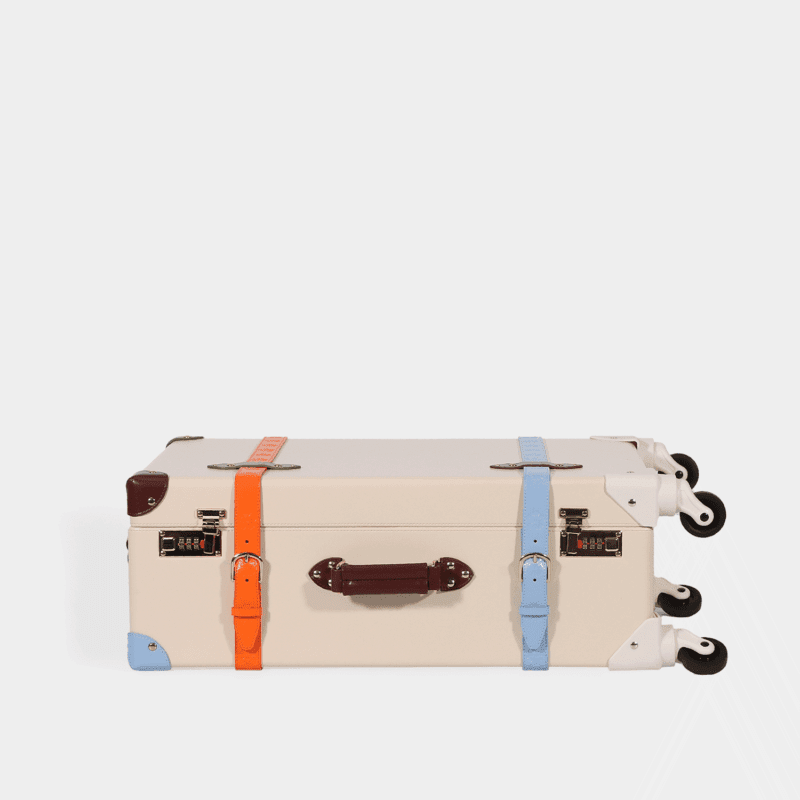 360° Spinner Colorful Leather Travel Trunk