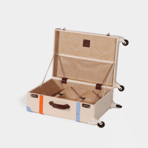 360° Spinner Colorful Leather Travel Trunk