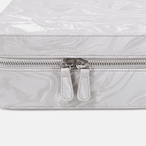 Travel Pattern Leather Zip Watch Case