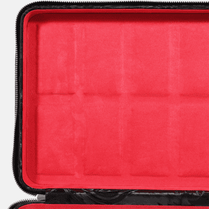 Travel Pattern Leather Zip Watch Case