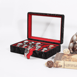 10 Piece Pattern Leather Watch Box