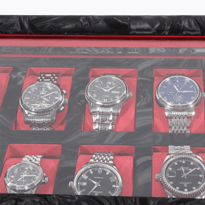 10 Piece Pattern Leather Watch Box