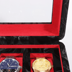 10 Piece Pattern Leather Watch Box
