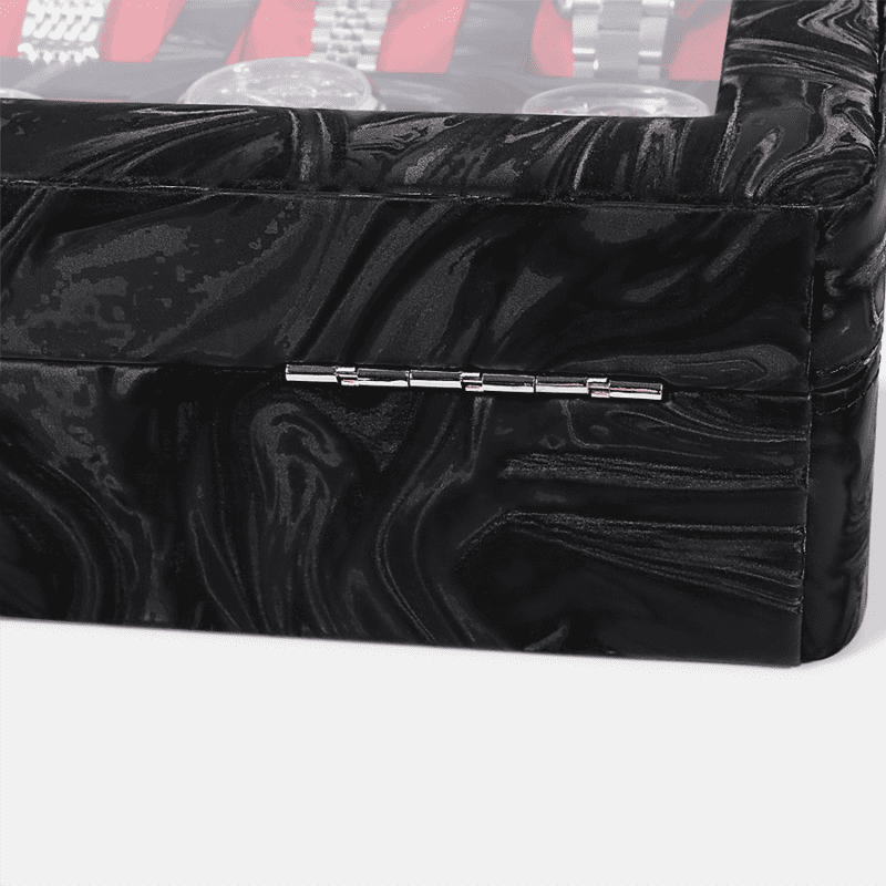 10 Piece Pattern Leather Watch Box
