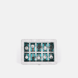 10 Piece Pattern Leather Watch Box