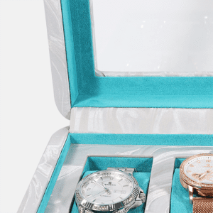 10 Piece Pattern Leather Watch Box