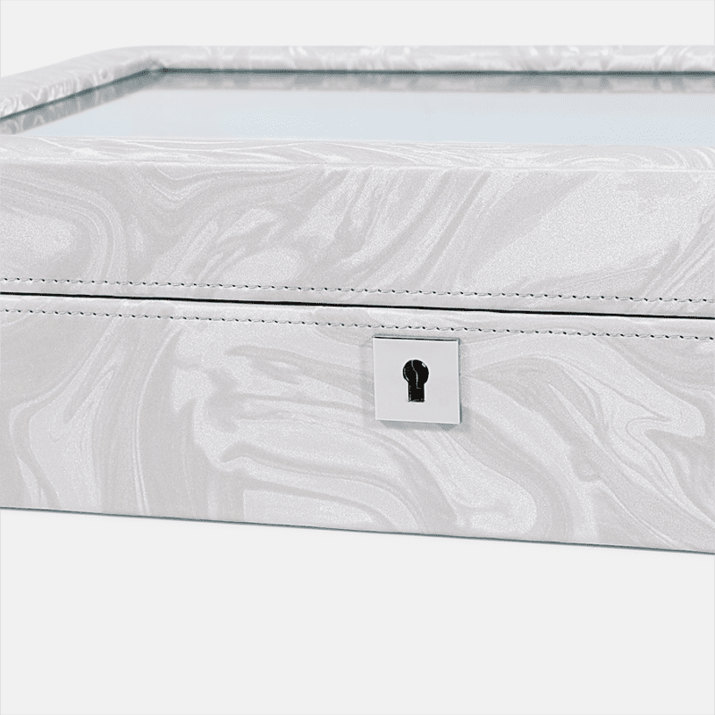 10 Piece Pattern Leather Watch Box