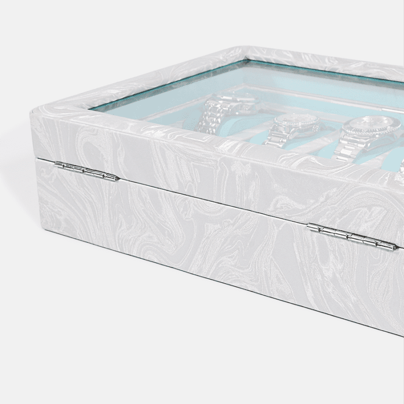 10 Piece Pattern Leather Watch Box