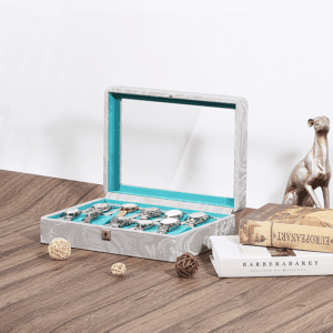 10 Piece Pattern Leather Watch Box