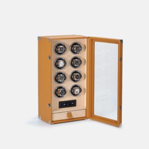 8 Piece Automatic Watch Winder with Storage