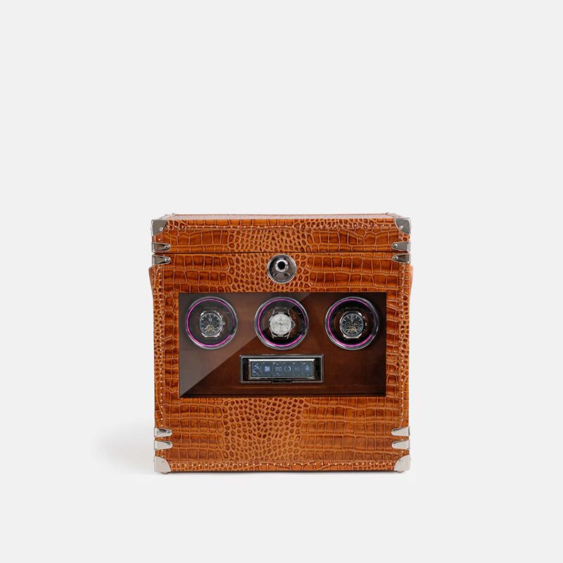 Triple Automatic Watch Winder with Storage
