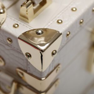 Mini White Handbag Hard Square Jewelry Box