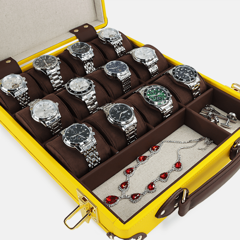 12 Piece Watch Box with Storage