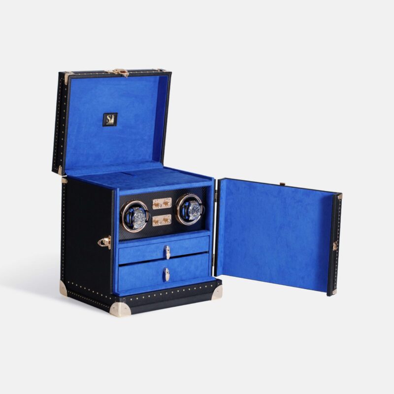 4 Double Automatic Watch Winder with Storage