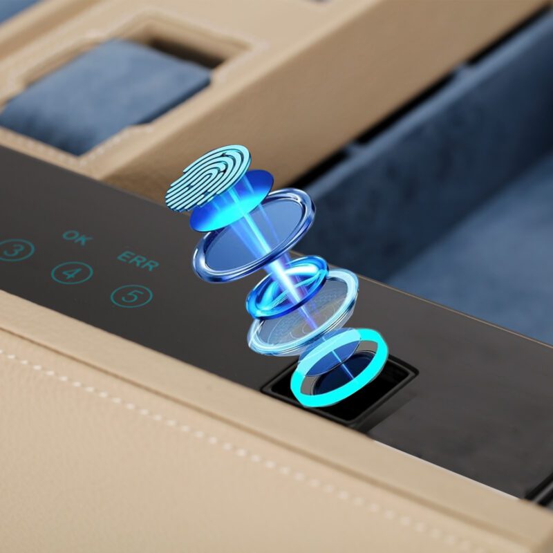 White Safe Case in Cabinet