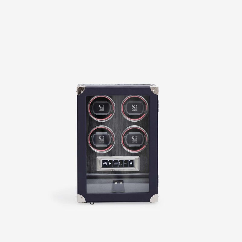 4 Piece Automatic Watch Winder with Storage