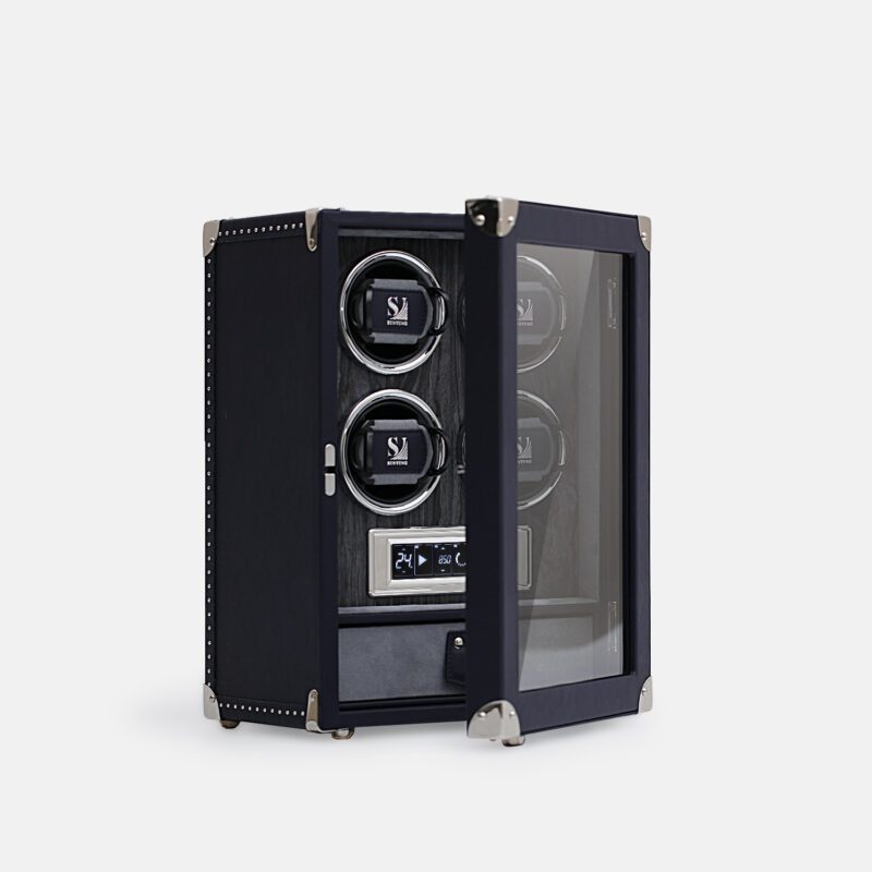 4 Piece Automatic Watch Winder with Storage