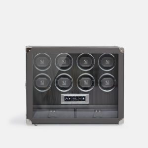 8 Piece Automatic Watch Winder with Storage