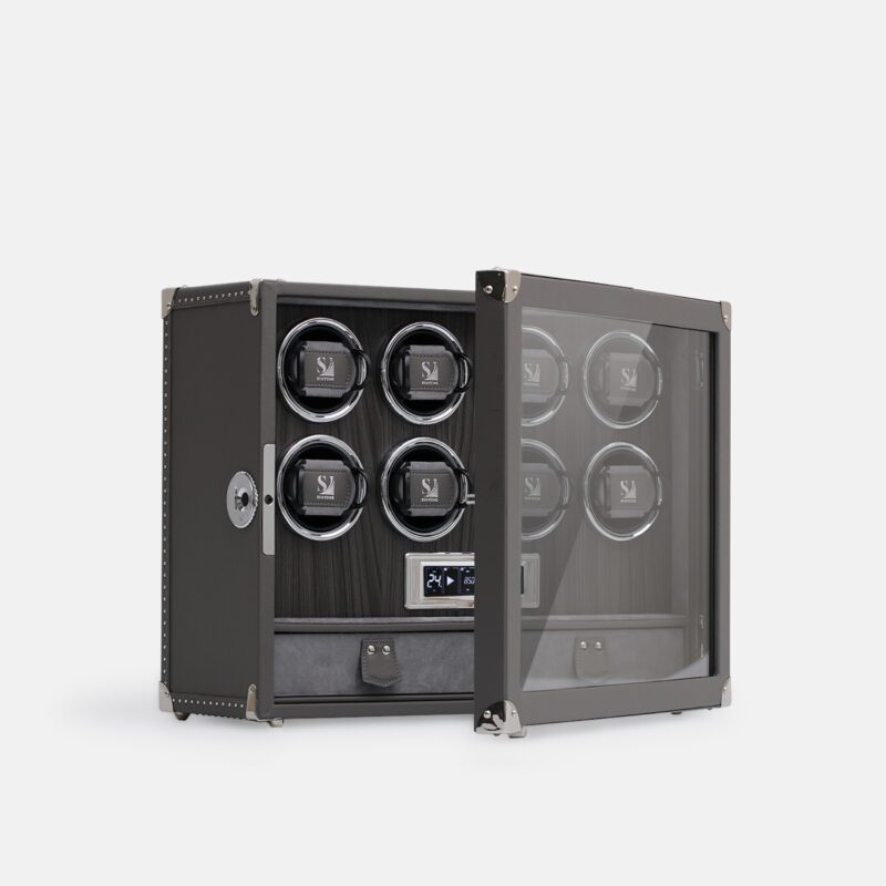 8 Piece Automatic Watch Winder with Storage