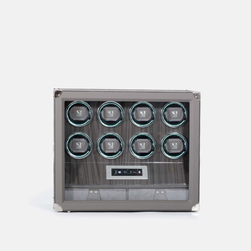8 Piece Automatic Watch Winder with Storage