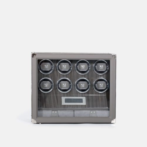 8 Piece Automatic Watch Winder with Storage
