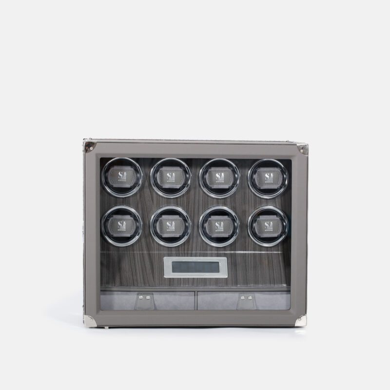 8 Piece Automatic Watch Winder with Storage
