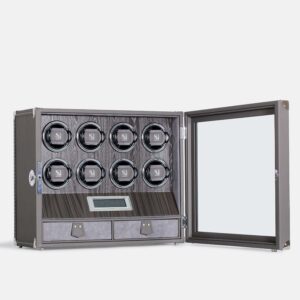 8 Piece Automatic Watch Winder with Storage