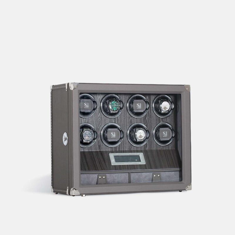 8 Piece Automatic Watch Winder with Storage
