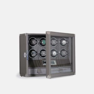 8 Piece Automatic Watch Winder with Storage