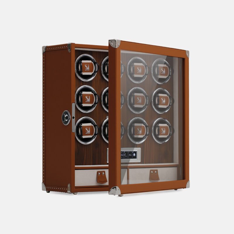 12 Piece Automatic Watch Winder with Storage