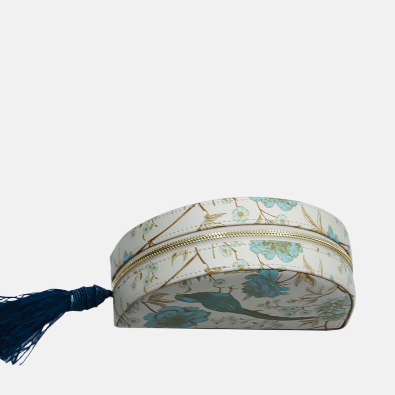 Bird Print Zipper Jewelry Box