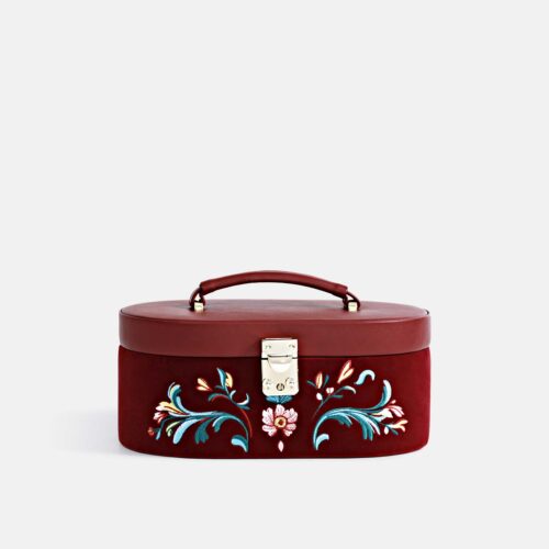 Red Floral Jewelry Box