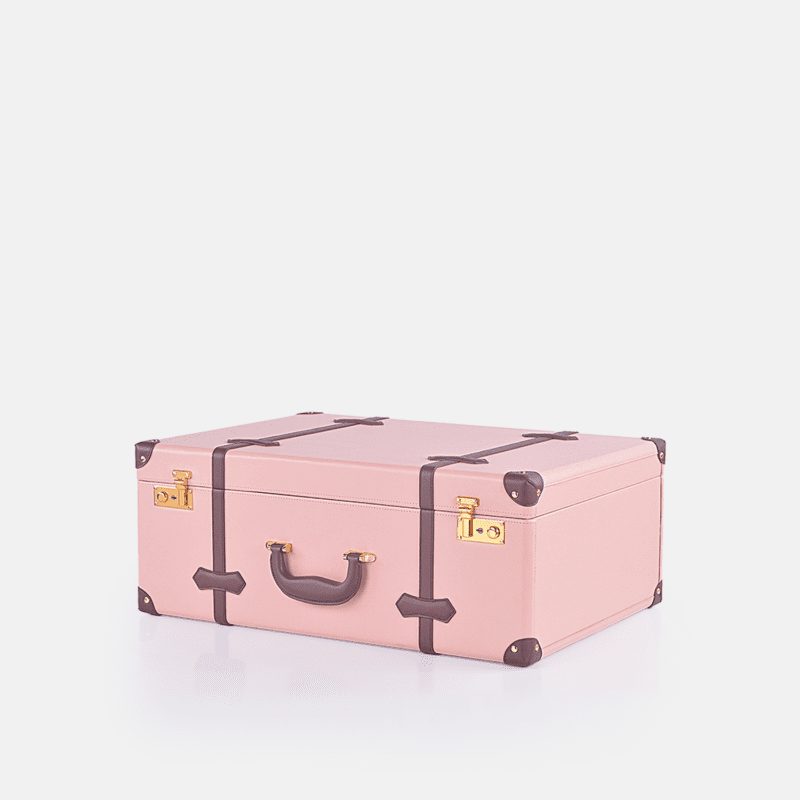 Pink PU Leather Decorative Storage Trunks