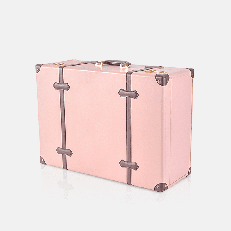 Pink PU Leather Decorative Storage Trunks