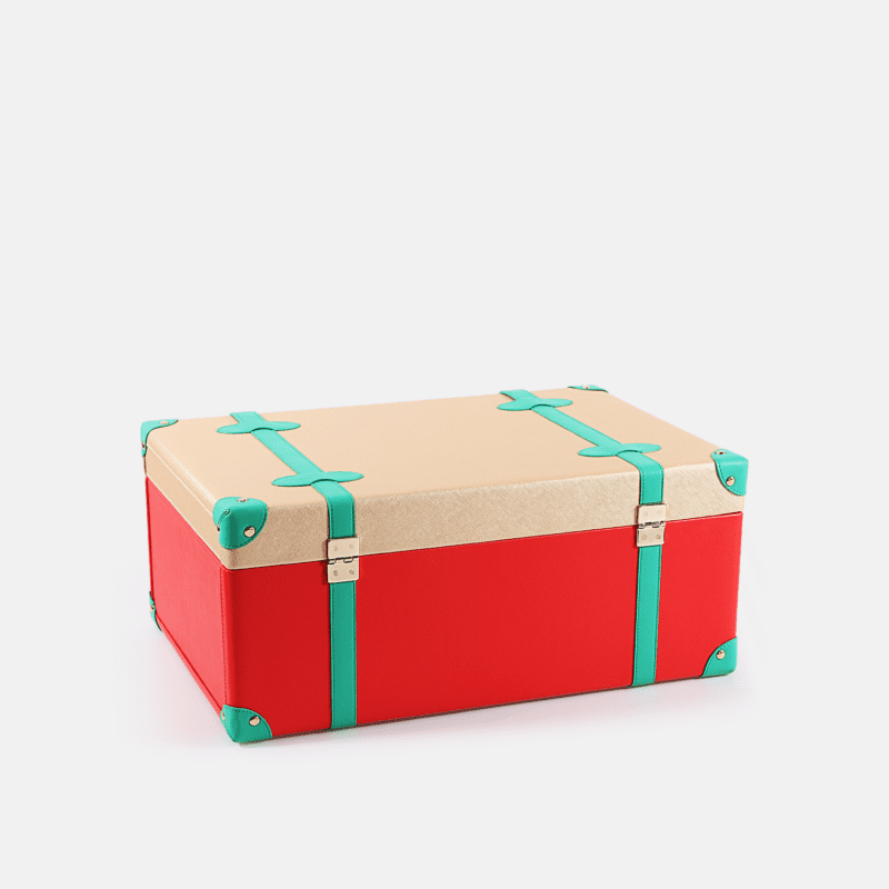 Christmas Gift PU Leather Decorative Storage Large Trunks