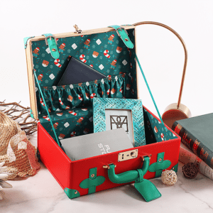 Christmas Gift PU Leather Decorative Storage Large Trunks